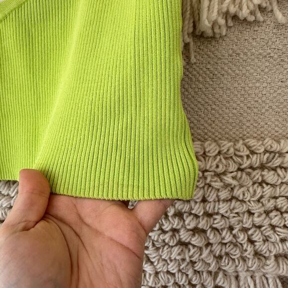 Lapointe Green Cropped Tank - Picture 6 of 8